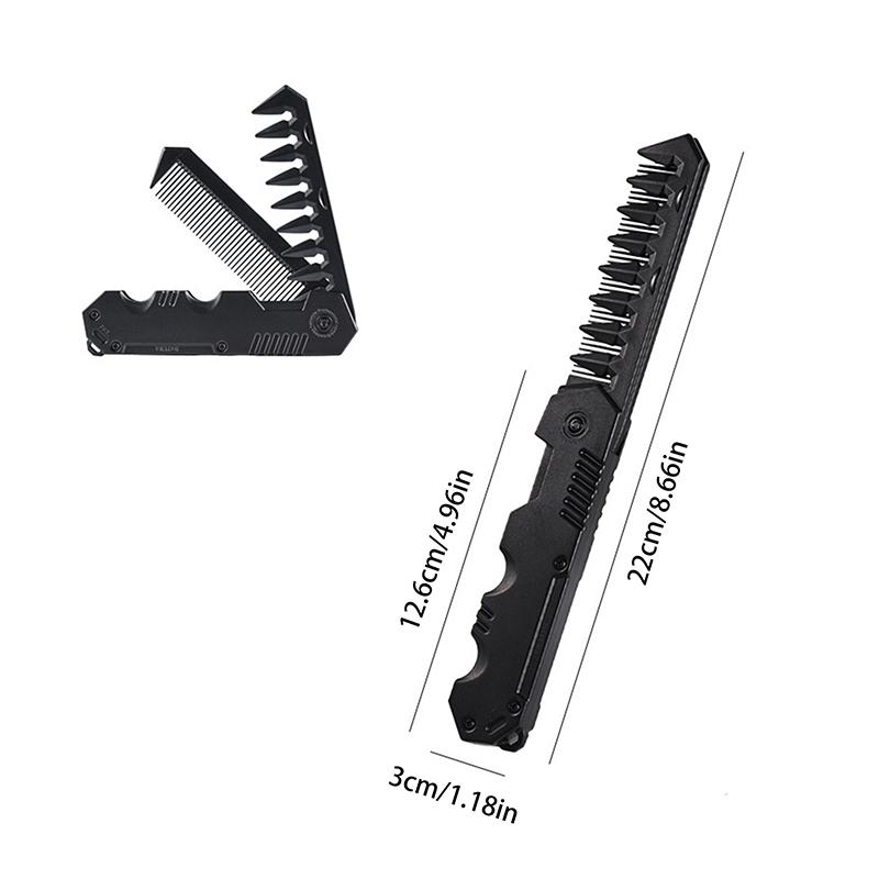 Многофункциональные портативные пластиковые складные карманные расчески для парикмахеров, мужские масляные расчески для бороды, укладки волос, расчески с широкими зубцами