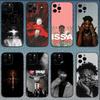 Чехол для телефона рэпера 21 S-Savage для iPhone 16,15,14,13,12,11,Pro,X,XS,Max,XR,Plus,Mini Мягкий черный чехол