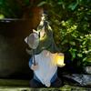 Gnome Garden Decor with Lights Gnome Gift for Woman Garden Lover Solar Outdoor Statues Spring for Patio Yard Lawn&Garden