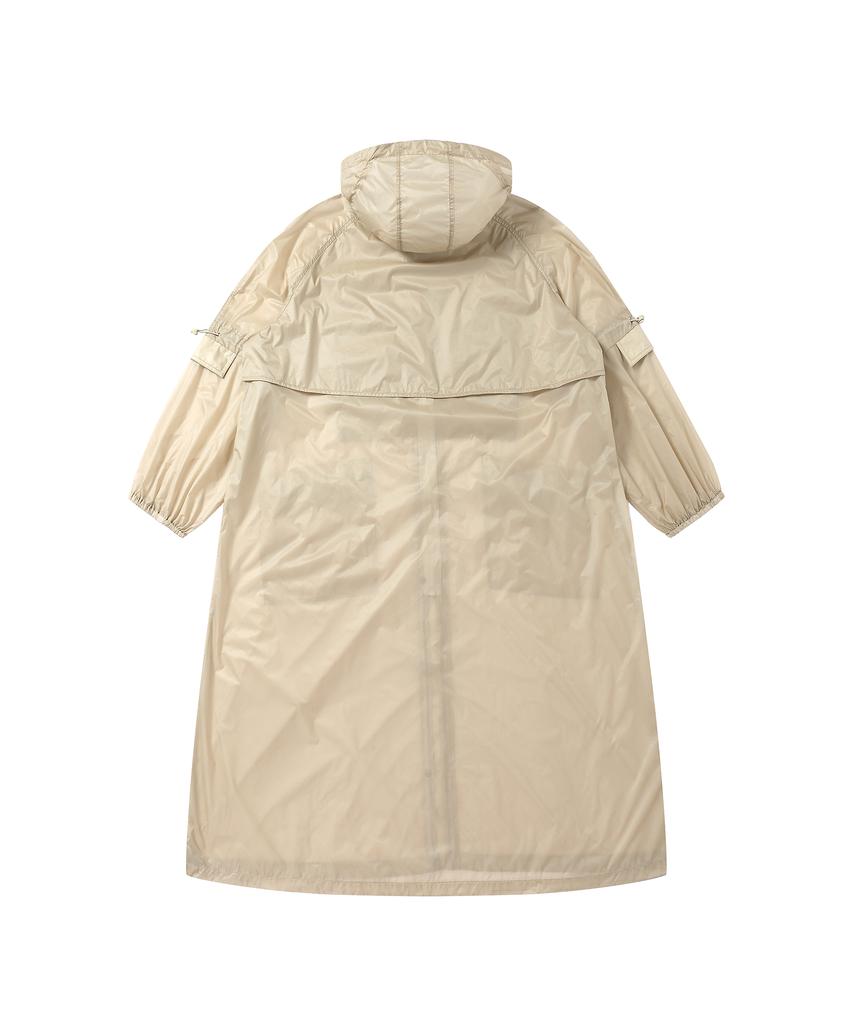 Solew Packable Hooded Rain Coat_Light Beige