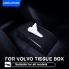 Для volvo xc60 xc90 s90 v90 s60 v60 xc40 v40 s40 s80 v50 v70 xc70 c30 автомобильный держатель для салфеток замшевая кожа + ABS Автоаксессуары