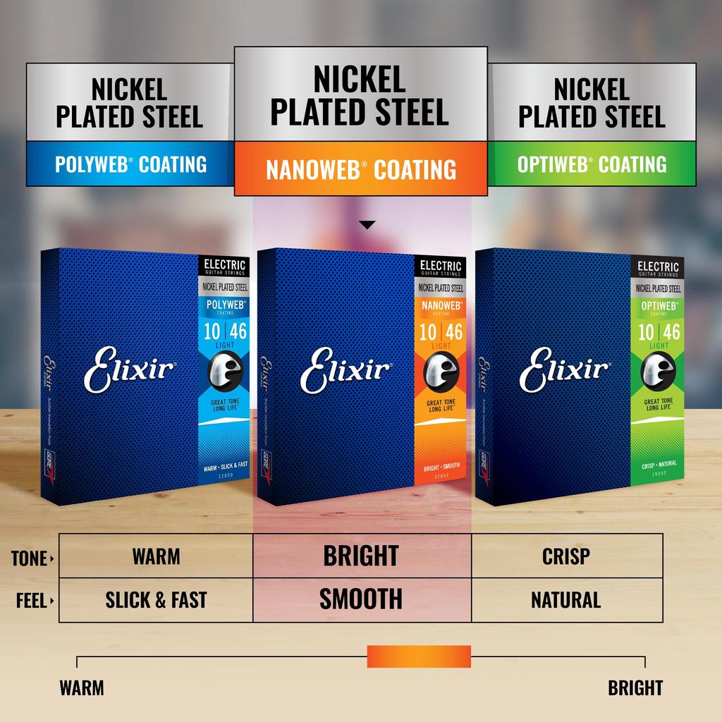 Elixir Струны для электрогитары NANOWEB 7 струн Light/Heavy .010-.059 #12074 []