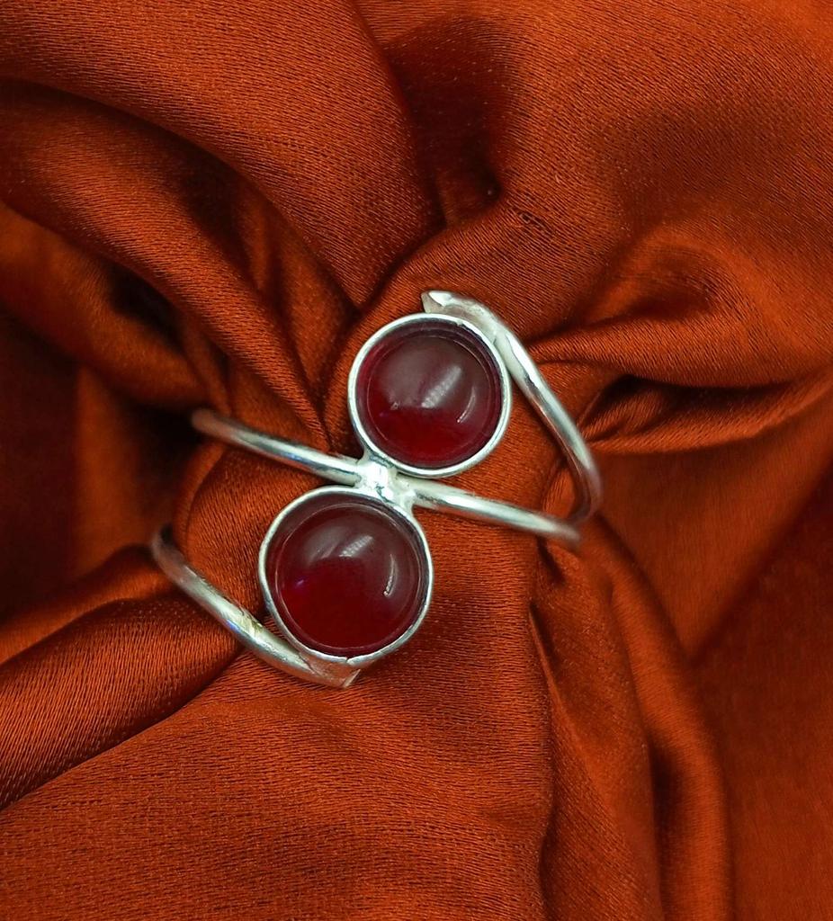 Кольцо ручной работы с драгоценным камнем из стерлингового серебра 925 пробы NST-J2H13986