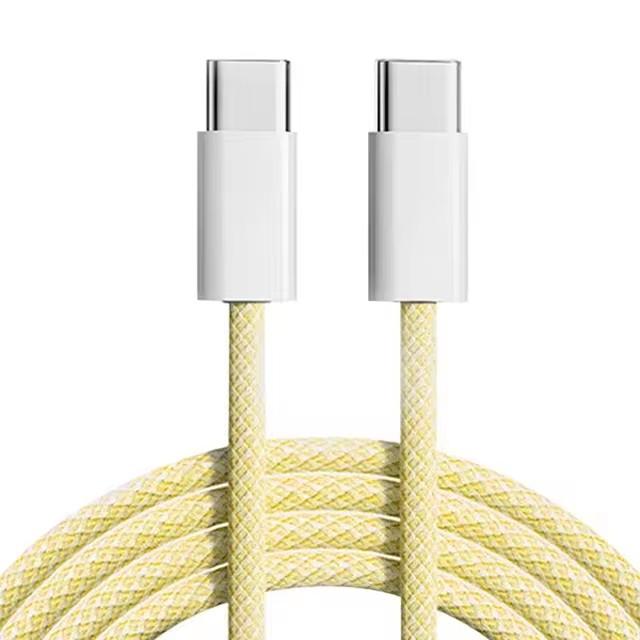 60W PD USB C Fast Charging Cable for iPhone 15 16 Pro Max 15 16 Plus Samsung Huawei Xiaomi Redmi Type C To Type C Braided Cable