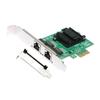 2-Port Slot PCIEX4 RJ45 Interface kCard PCIExpress Adapter Card 10/100/1000Mb