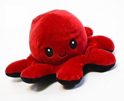 Двусторонняя мягкая игрушка-осьминог, Красный, Черный, 4 шт., 20 см, Сделано в Японии [Фото реального товара]