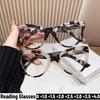 Мужские Женские Делюкс Кошачий глаз Большая оправа HD Очки для чтения Женские Новые Модные трендовые очки с защитой от синего света +3.5+4.0
