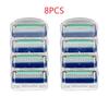 8Pcs High Quality Razor Blades Men Face Care 5 Layers Stainless Steel Manual Razor