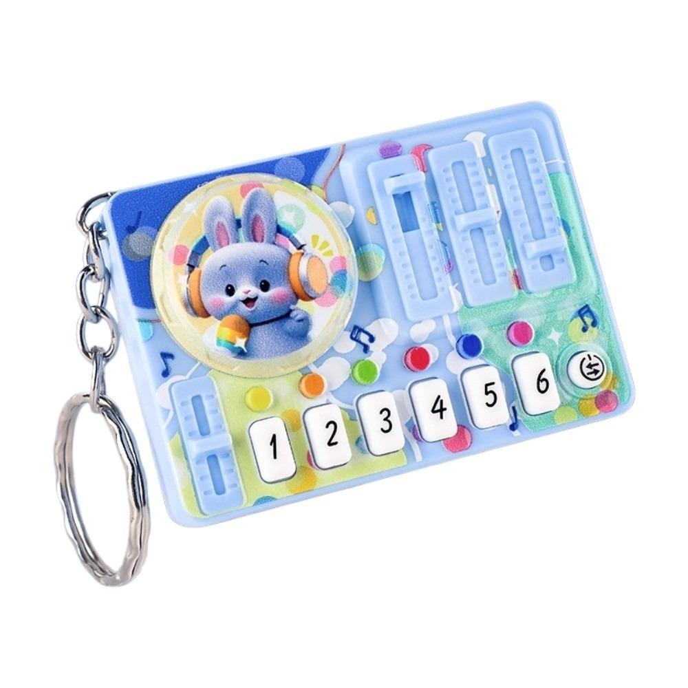 Rhythm Key Electronic Keyboard Keyring Mini Music Game Console Keychain DJ Live Pendant Bag Charms