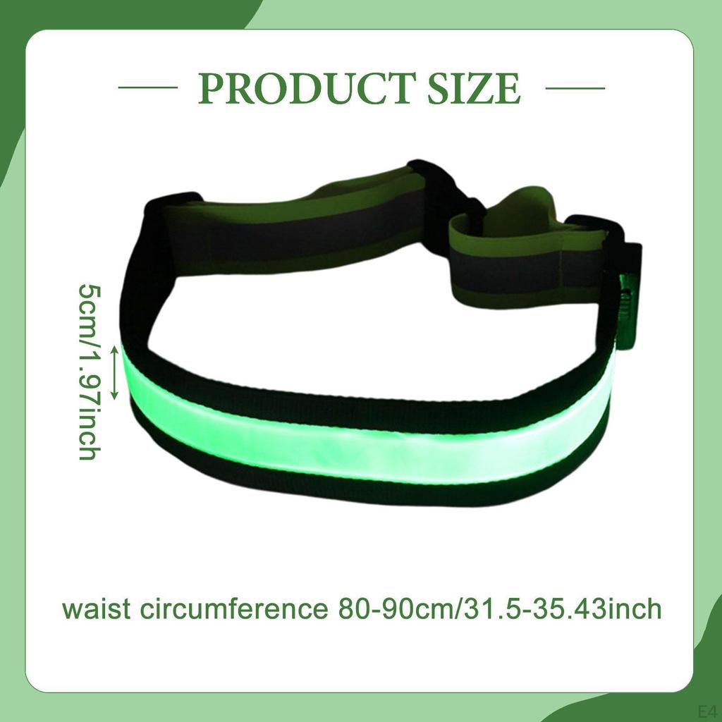 LED Reflective Belt for Night Running Flashing Cycling Gear Warning