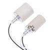 Led Light Ceramic Screw Heat Resistant Adapter Home Use Socket Round For E14 Bulb Base E27 Lamp Holder With Cable