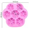 Silicone Mold Lovely Paw Ice Cube Soap Fondant Decoration Silikon Shape Mold