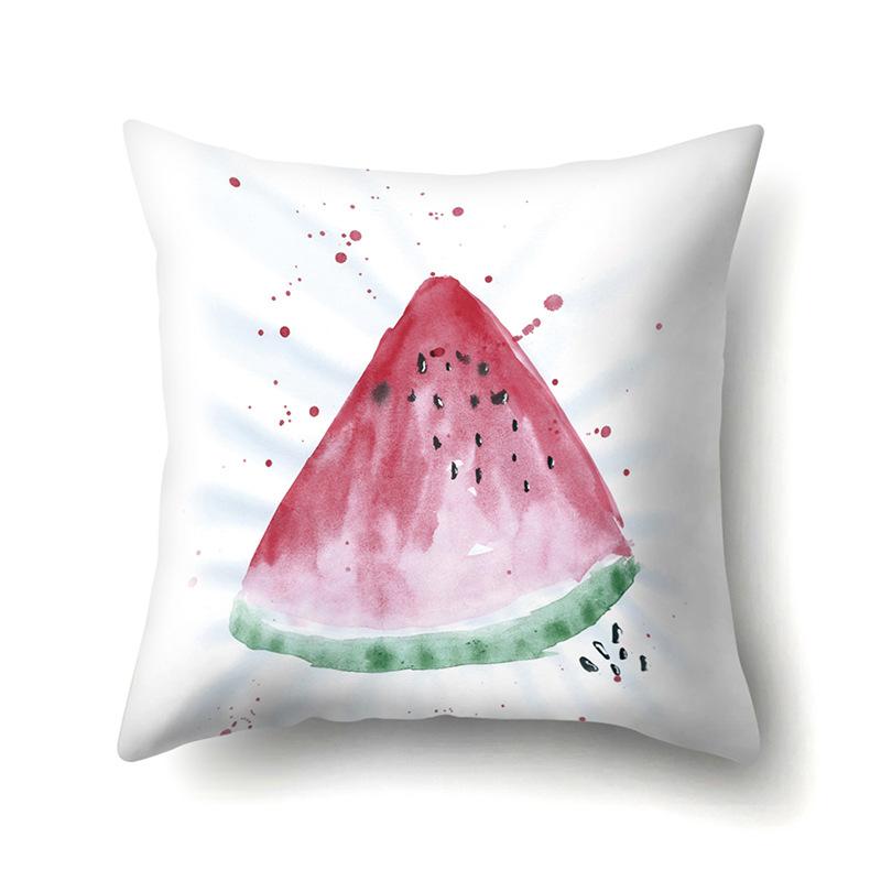 Крутая летняя фруктовая полиэстеровая наволочка, украшение для автомобиля, принт для дома, маленькая свежая милая наволочка