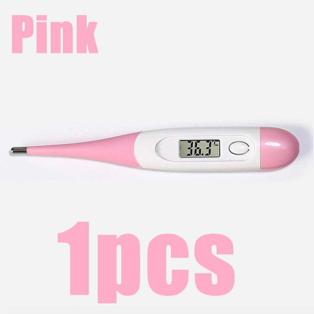 1pcs Electronic Digital Thermometer Household Temperature Measurement Soft Head Oral Cavity Underarm Thermometer Fever Detector