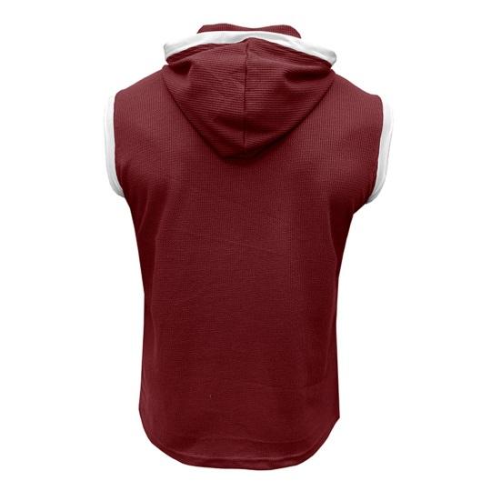 Мужская толстовка с капюшоном и регулируемыми пуговицами на шнурке, с капюшоном, без рукавов, в стиле пэчворк, цветной спортивный жилет, уличная одежда