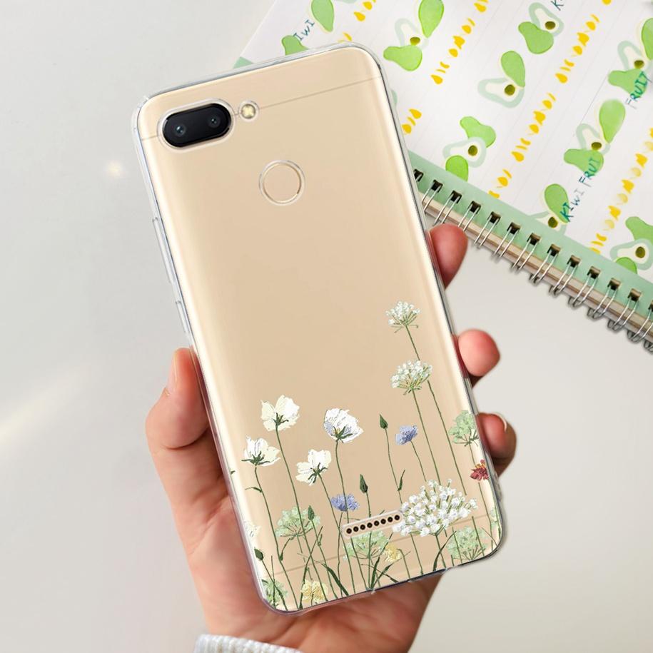 For Cover Xiaomi Redmi 6 Phone Case Fashion Marble Butterfly Soft Silicone Back Cover For Xiomi Redmi 6 6A Redmi6 Redmi6a Fundas