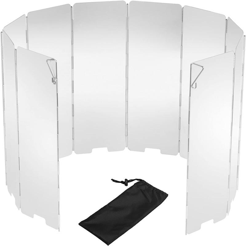 Кемпинг Цельная газовая плита Портативная складная плита-обогреватель Сверхлегкая плита для пикника Туристическая горелка Оборудование Уличный ветрозащитный экран