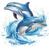 Водостойкая наклейка с изображением дельфина для декора дома, выключателя, стены, двери ванной комнаты, туалета, автомобиля и ноутбука