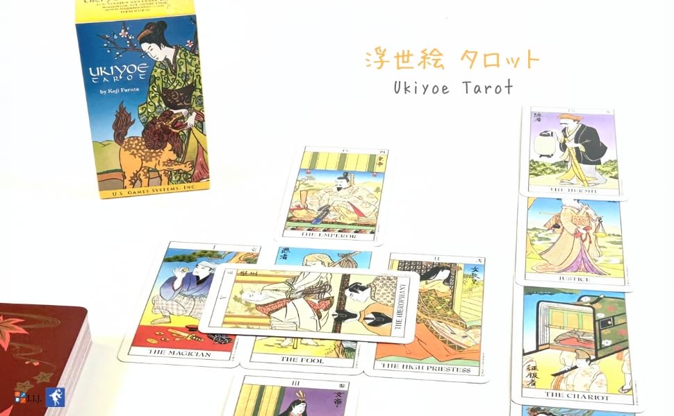 Ukiyoe Marseille 78 Tarot with Japanese Authentic Product I.I.J. Tarot, Edition, Cards, Reading, Instructions,
