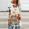 Autumn O-Neck Butterfly 3D Printed Long Sleeve Women's Casual Pullovers T-Shirts Woman Fashion Tops T Shirt Female Tees Clothing