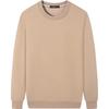 Qipai Men's Xinjiang Cotton Modal Textured Pullover Sweatshirt