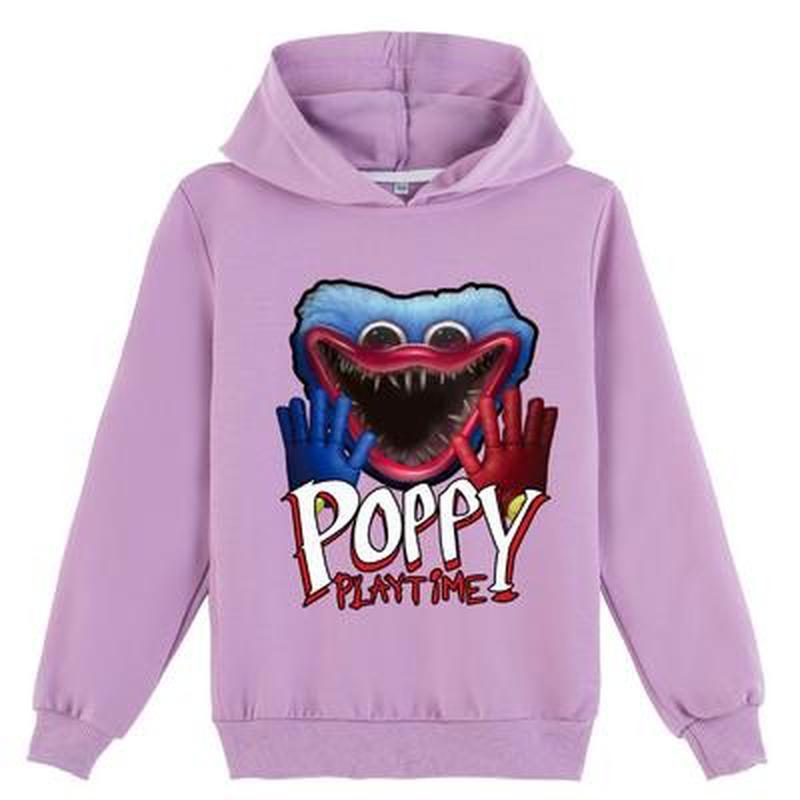 Kids 3D Hoodie Huggy Wuggy Pullover Poppy Playtime Children Thin Spring Sweater DAR