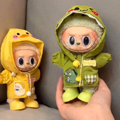 Одежда для мини-кукол, аксессуары для куклы Ropa Labubu Idol, плащ, короткие резиновые сапоги, резиновая обувь, одежда в подарок