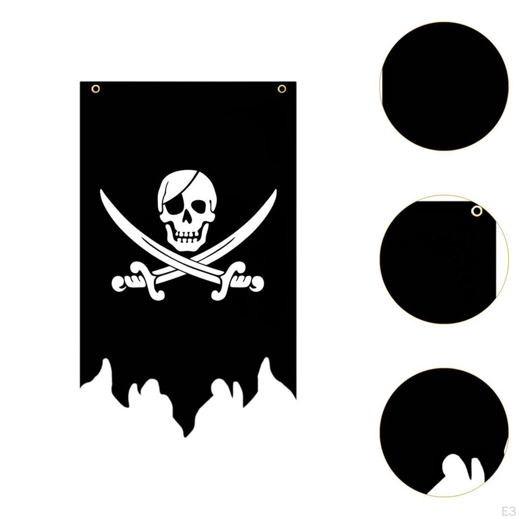 Флаг Кроссбоун для вечеринки на тему Хэллоуина, украшение для помещения и улицы