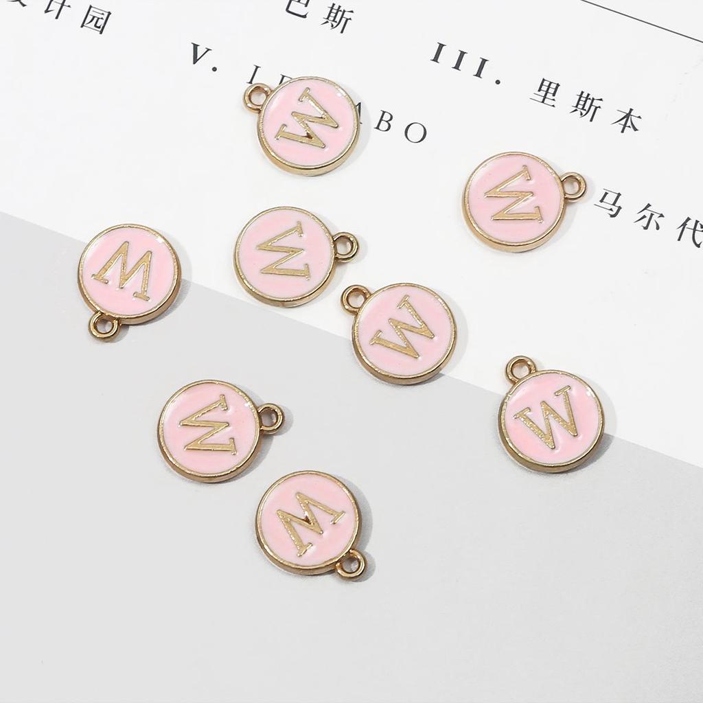 10 шт., металлическая эмаль, английские буквы, подвески, подвеска для самостоятельного изготовления ювелирных изделий, ожерелье, браслет, аксессуары
