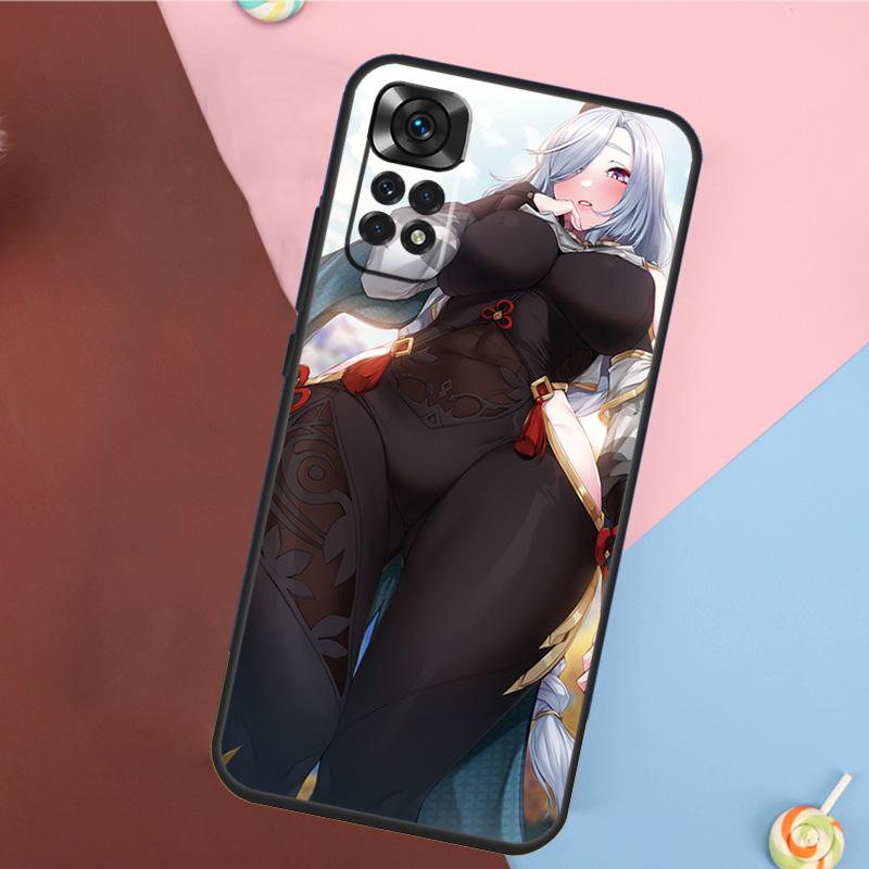 Чехол Genshin Anime Shenhe для Xiaomi Redmi Note 14 13 12 9 10 11 Pro 9S 10S 11S 12S Redmi 14C 10C 12C 13C