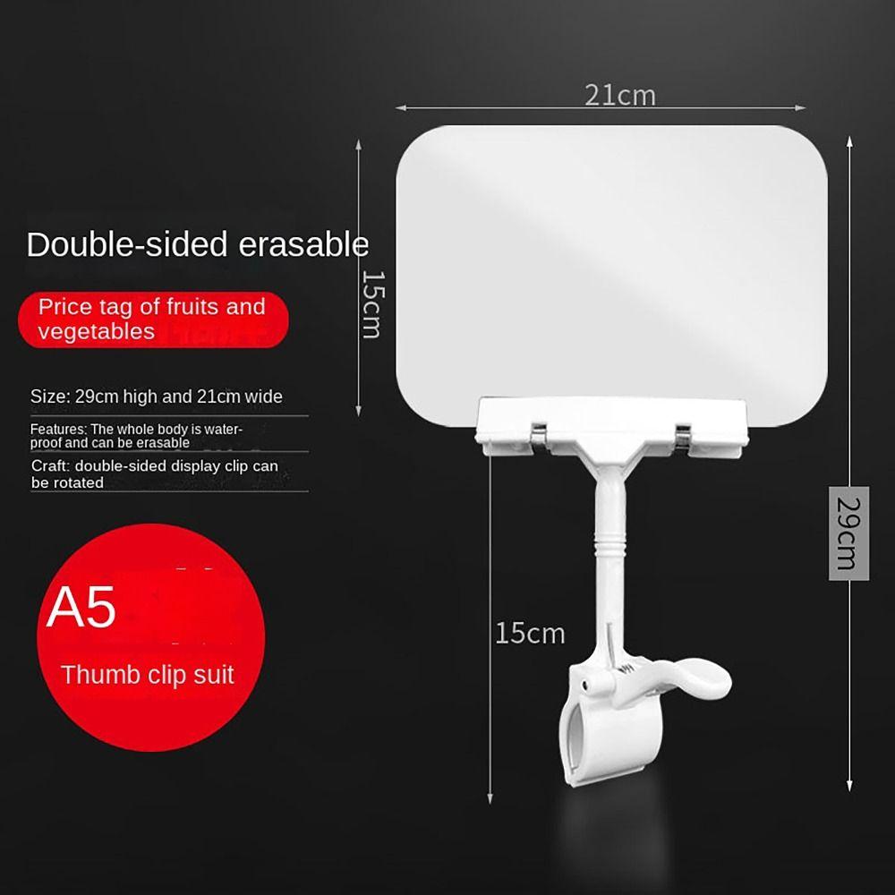 С зажимом Этикетка с ценой на еду A4 A5 A6 Держатель ценника Пекарня Супермаркет Ресторан Меню