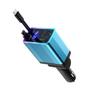 240W GaN Car Charger with Super Fast Charge & Retractable Cable for Android