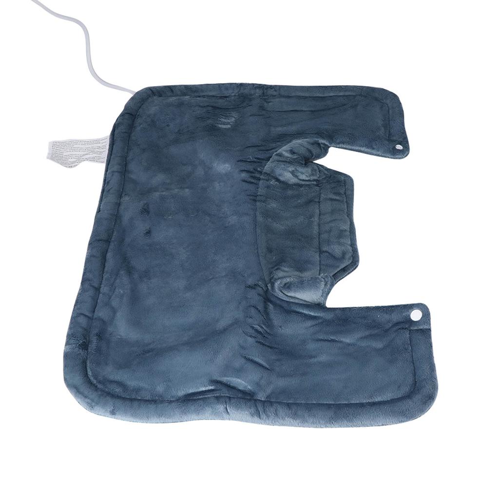 Электрическая грелка 6 уровней температуры Мягкая теплая грелка для шеи и плеч Темно-серая ЕС