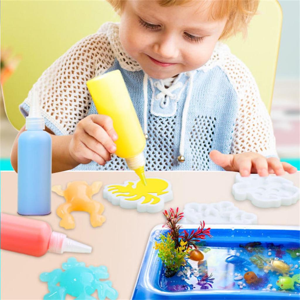 DIY Fairy Magic Water Elf Ocean Mold Companion For Kids 3D Handmade Kits Aqua Fairy Gel Toy Set Handicraft Educational Toys Gift