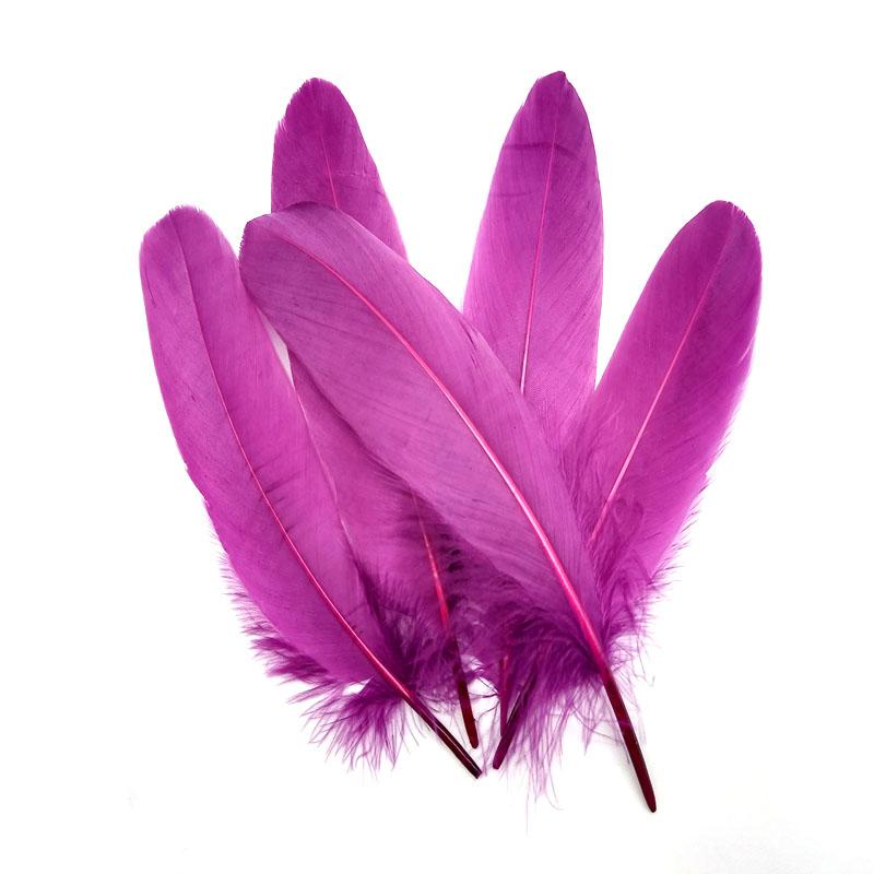 20PCS Hard Stick Colourful Goose Feathers Plumes Swan for Home Decoration Crafts DIY Jewelry Making Table Centerpieces 15-20cm