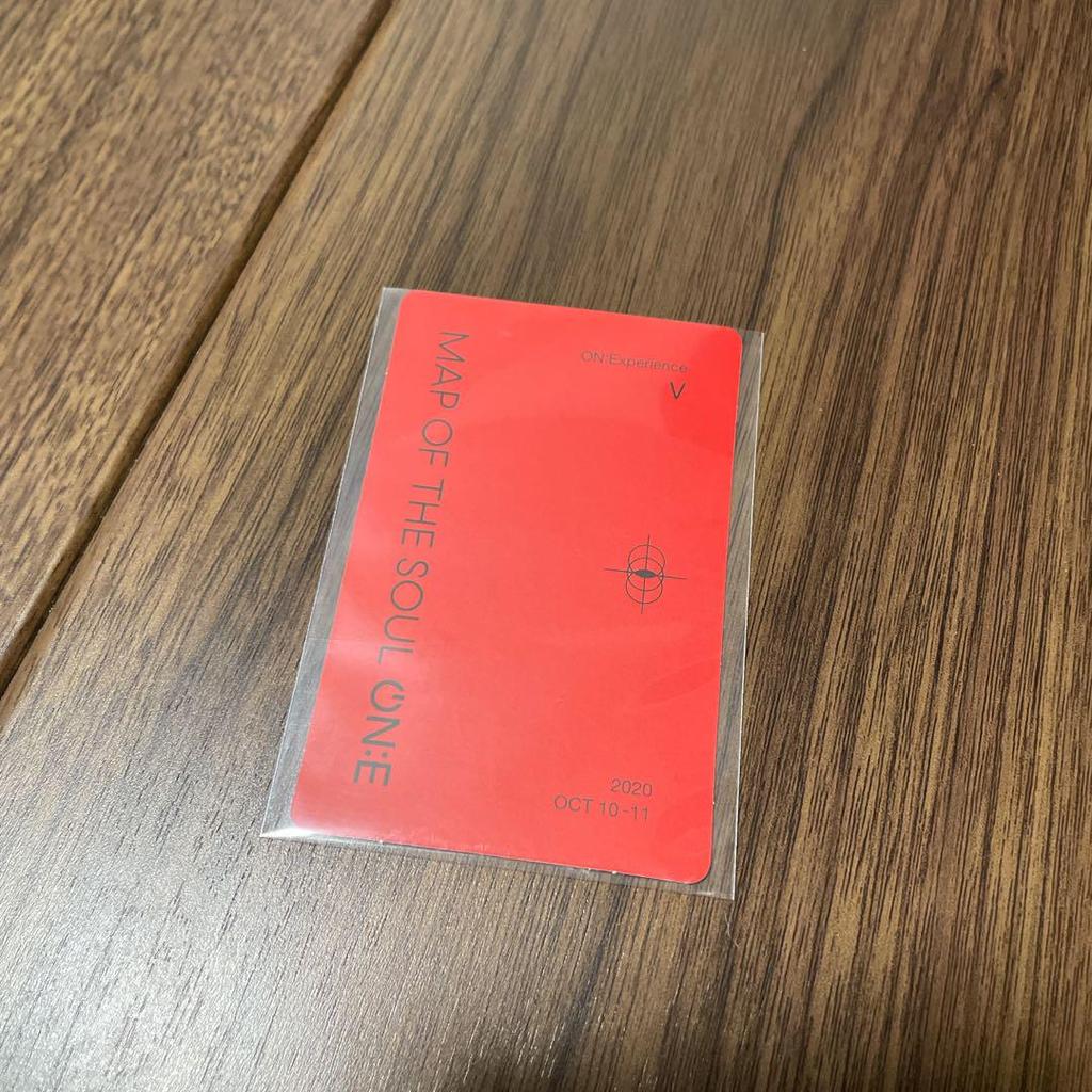 [USED] BTS Taehyung Trading Card MAP OF THE SOUL ON:E