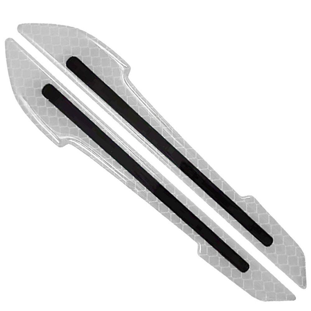 2pcs Anticollision Reflective Stickers Anti-Scratch Night Warning Sticker Rearview Mirror Stickers