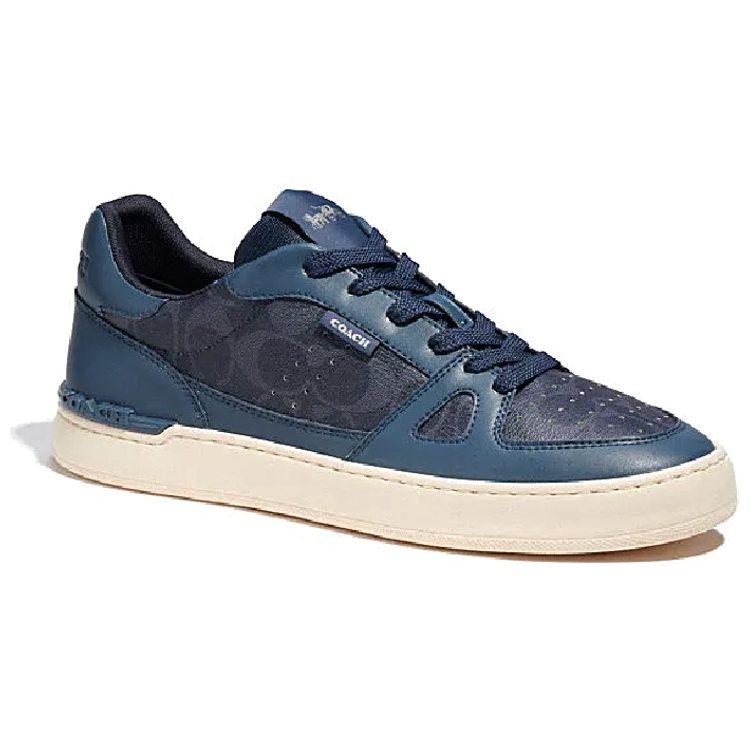 Coach CitySole Шнуровка Низкие Стильные Скейтбордические Ботинки Мужские Джинсовые C8965-DEN