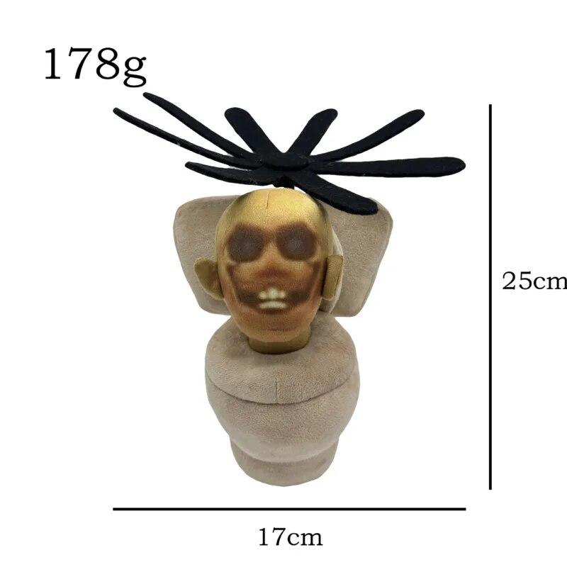 1/6/12 шт. Skibidi туалет плюшевая игрушка Титан ТВ человек босс туалет мультяшные куклы мягкая кукла Рождественский подарок на день рождения для детей