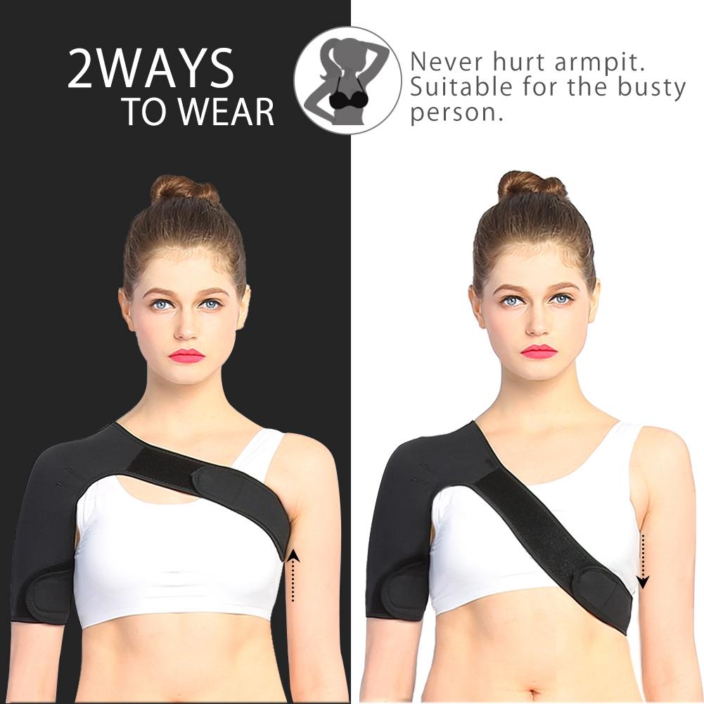 Men's Shoulder Support Brace Right Shoulder Brthable Shoulder Support for Pain Rel
