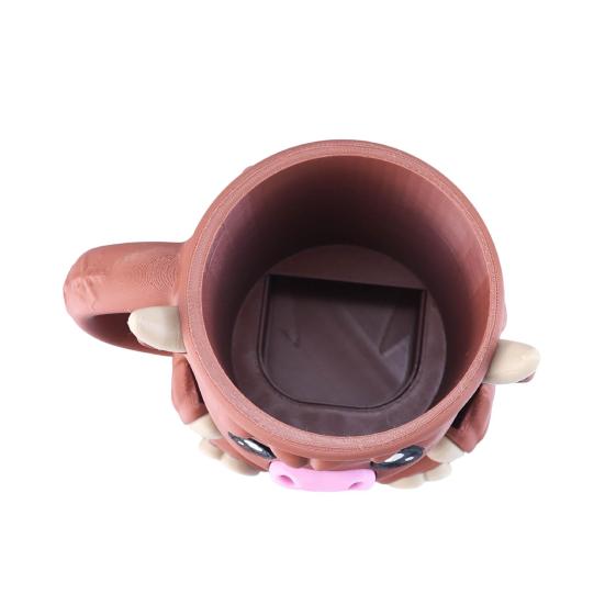 Держатель для пинты мороженого «Хайлендская корова», держатели для эскимо, держатель для пивной банки, изолированный держатель для мороженого со скрытым ящиком для закусок и ложками