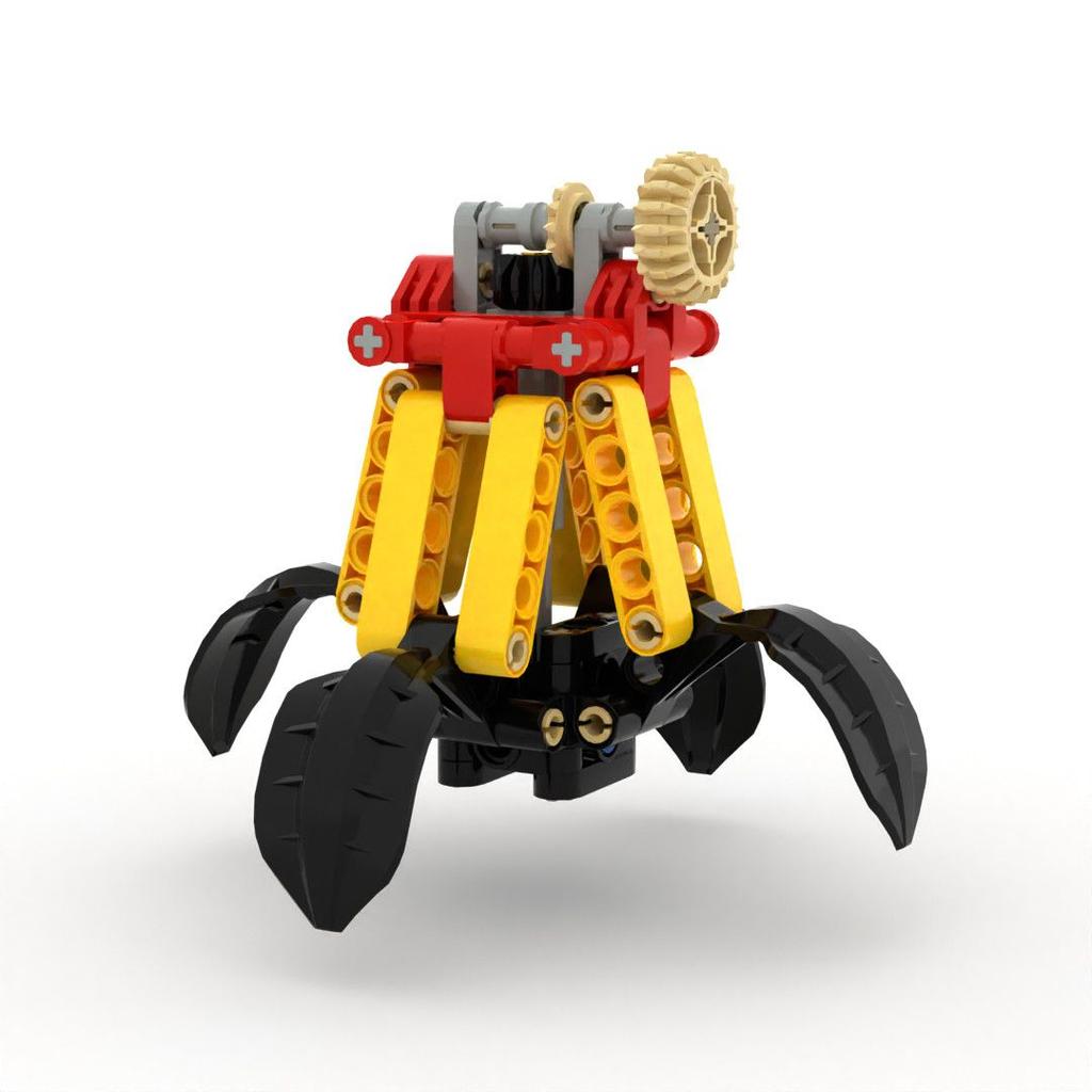 Самоблокирующиеся Строительные Блоки Moc Технические Детали Технические 4 Подъемных Клешни Для Маленьких Мальчиков Детей Игрушка