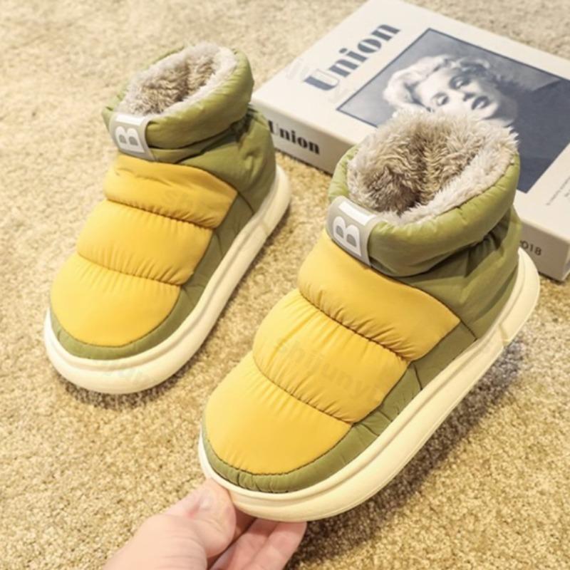 Зимние мужские ботинки 2025 Новые пуховые парные плюшевые толстые удобные хлопковые туфли водонепроницаемые противоскользящие уличные повседневные туфли