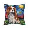 Custom Cavalier King Charles Spaniel Family Group Pillow Case Sofa Dog Modern Cushion Cover Square Pillowcase