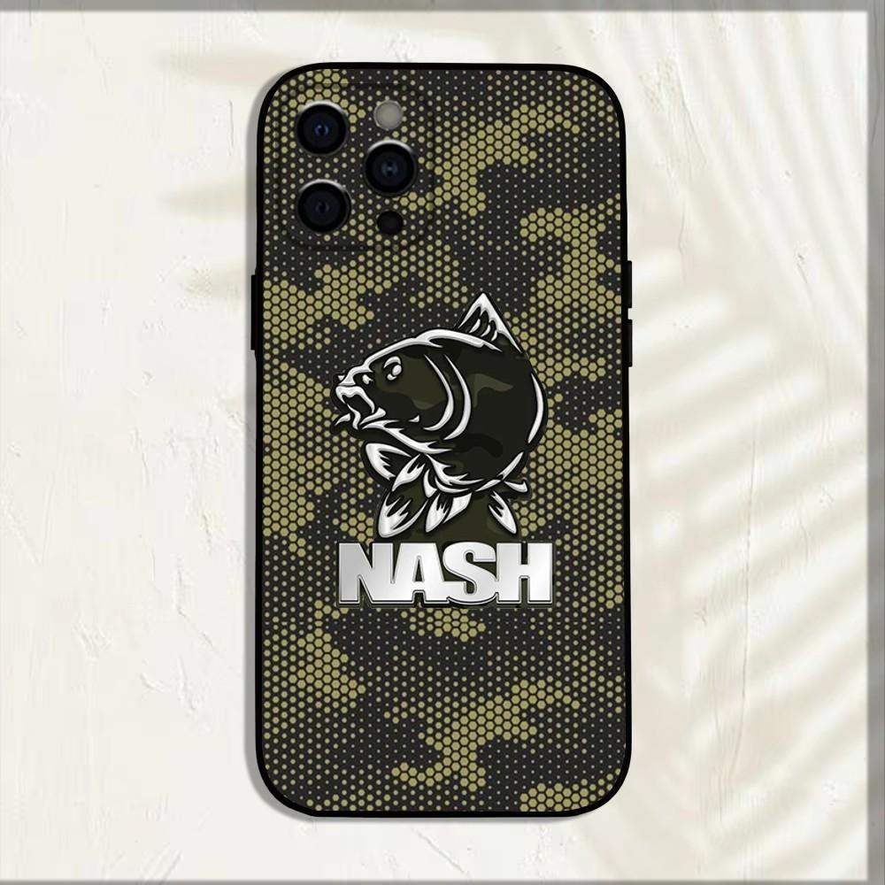 N-Nash Fishing Крутой Чехол Для Телефона Для iPhone 16,15,14,13,12,11,Pro,X,XS,Max,XR,Plus,Mini Мягкий Черный Чехол