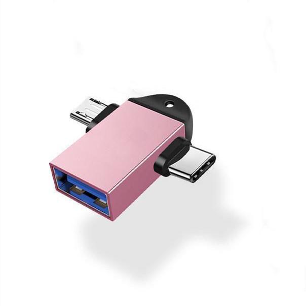 USB 3.1 5 Гбит/с преобразователи передачи данных 2-в-1 адаптер Micro USB OTG Type-C для планшета с жестким диском телефона