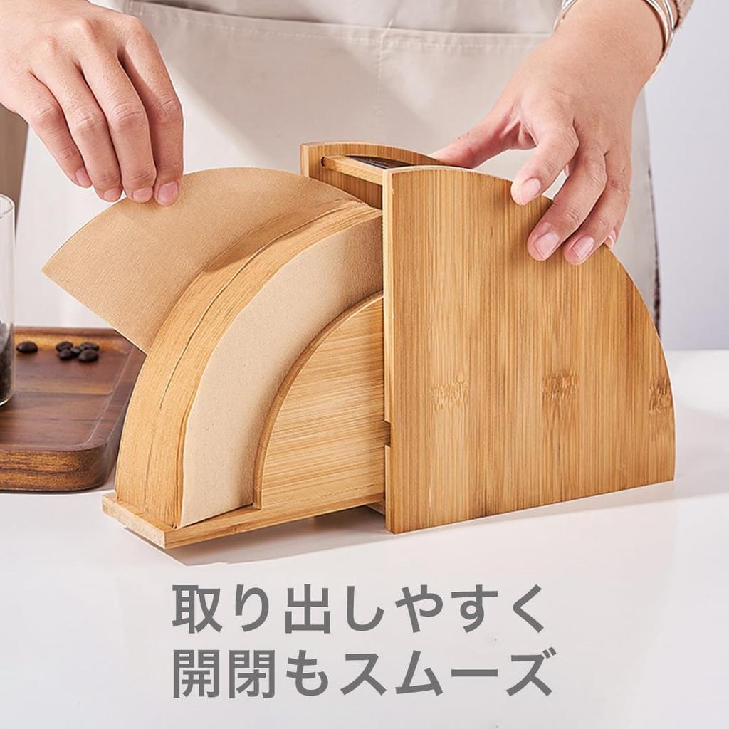 Футляр для кофейных фильтров EINEY с крышкой, Пыленепроницаемый, Подставка для хранения бумажных кофейных фильтров, Водонепроницаемый и пыленепроницаемый, Компактный, Подходит для дома,