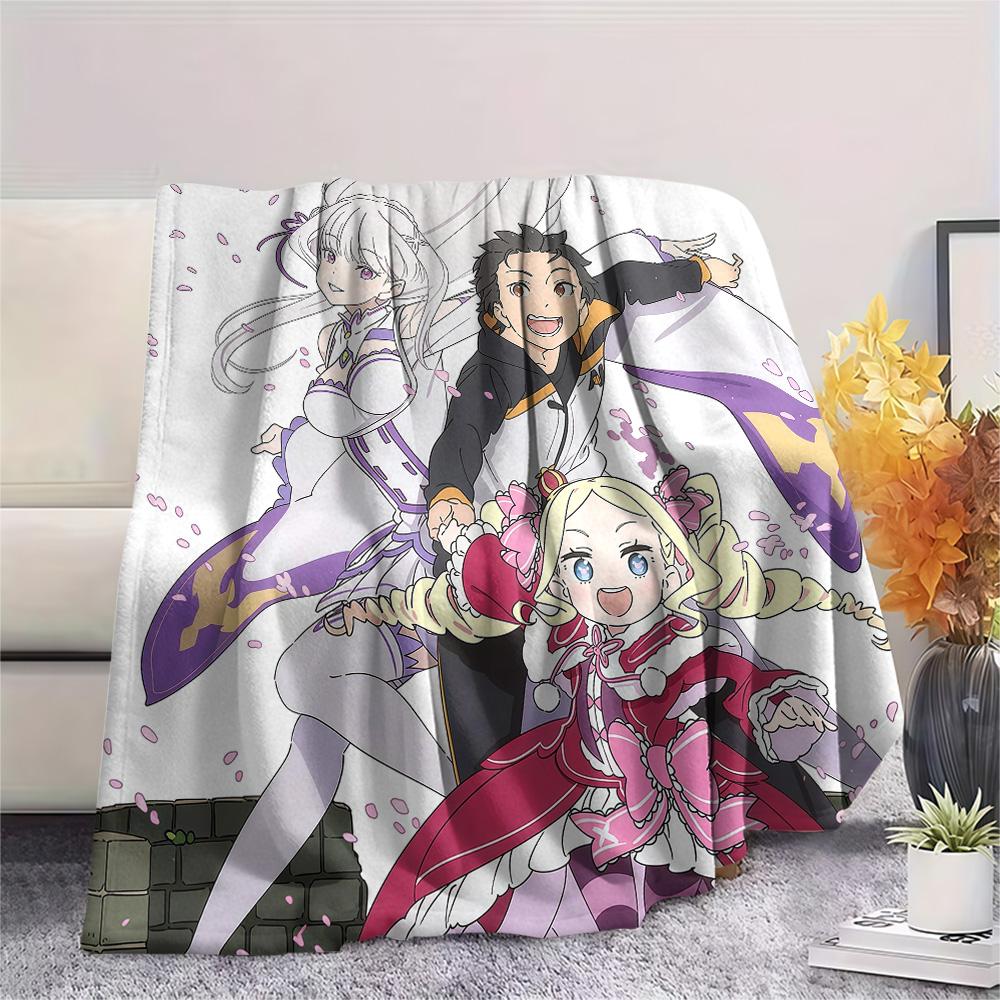 ReZero3 Flannel Blanket, High quality Comfortable for All Seasons, Home Decor, Warmth and Comfort