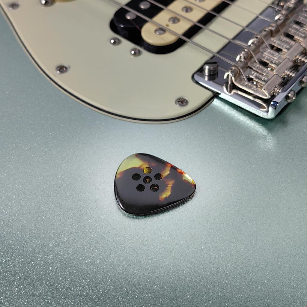 Musiin Premium Handcrafted Jazz Style Fat Tone Picks for Electric Guitar, Bass, Acoustic, Jazz, and Blues Guitar (Torty)