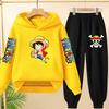2026 Latest Children's Sports Outfit - 2-piece Hoodie+pants with Cartoon Patterns. Comfortable and Pleasant Boys' and Girls' Set